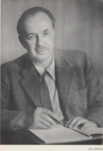 Portrait of Johan Fabricius. Source: Johan Fabricius, Een wereld in beroering (A world in upheavel), 1952; photo by Ehrlich.